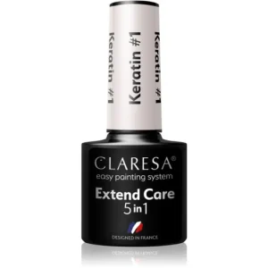 Utolsó esély ClaresaExtend Care 5 in 1 Keratin bázis lakk zselés műkörömhöz tápláló hatással