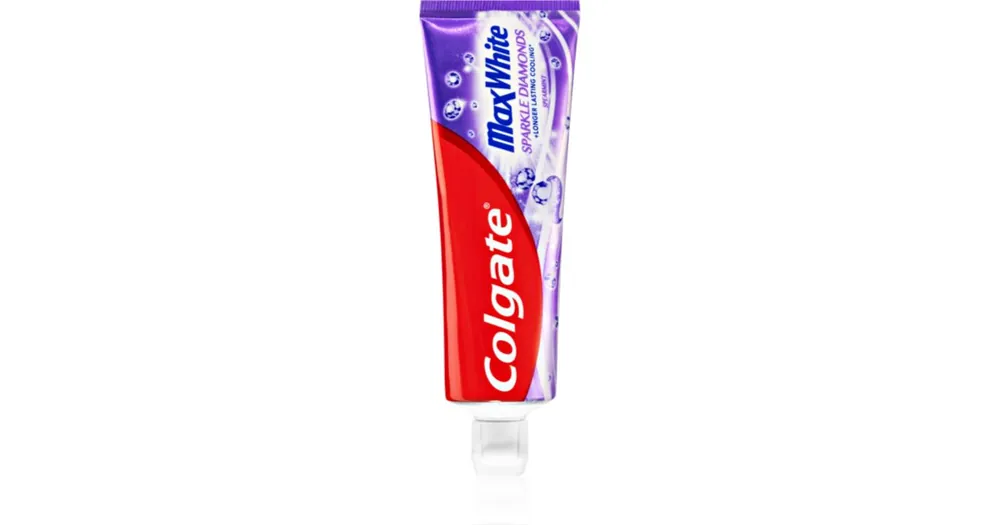 ColgateMax White Sparkle Diamonds fogfehérítő paszta fluoriddal Azonnali szállítás