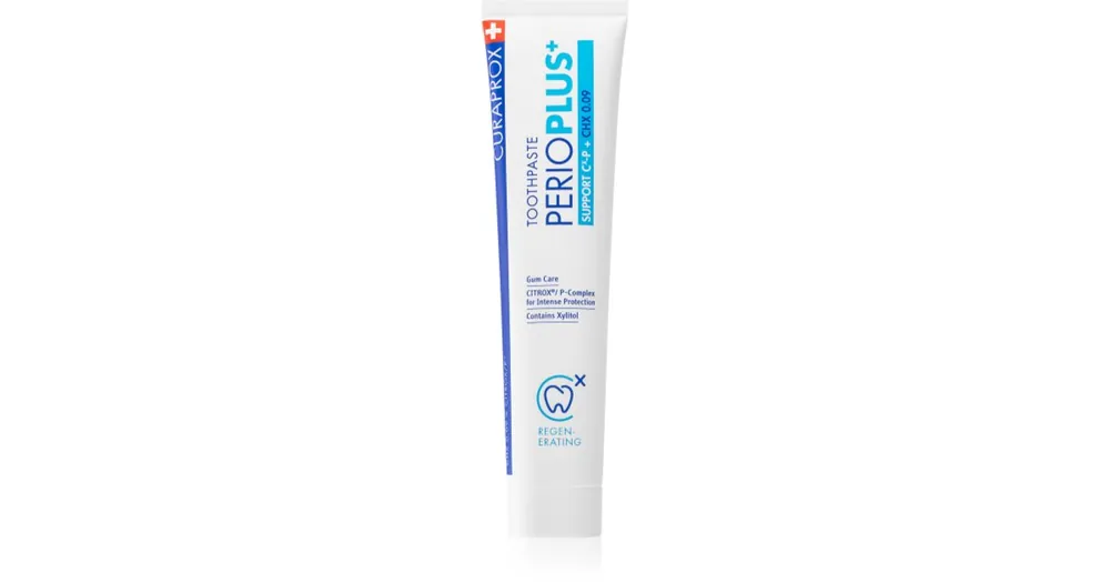 Ajánlat CuraproxPerio Plus+ Support 0.09 CHX fogkrém fogínyvérzés és fogágybetegség ellen