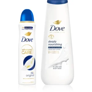 DoveAdvanced Care Deeply Nourishing dezodor és tusfürdő kedvező kiszerelésben Biztonságos fizetés