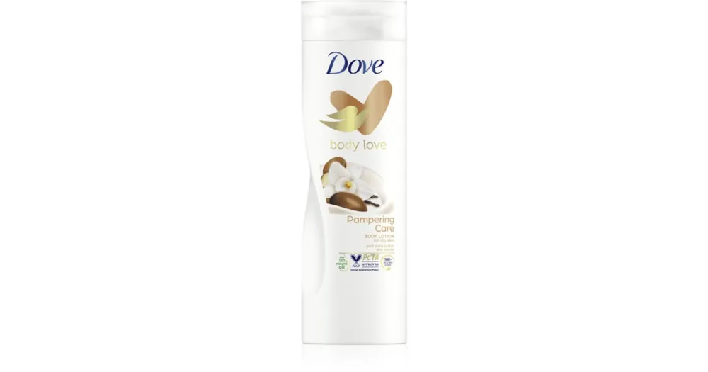 Gyors kiszállítás DovePurely Pampering Shea Butter tápláló testápoló krém