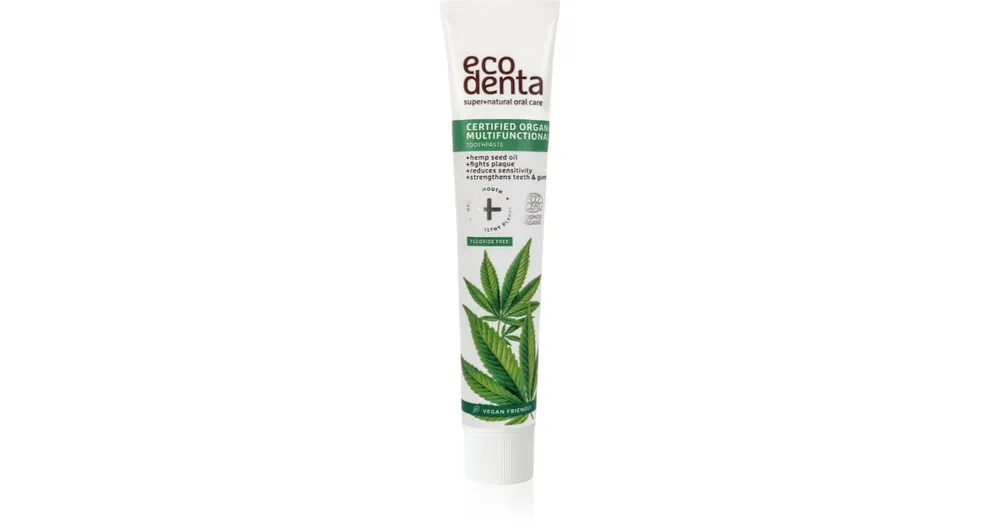 EcodentaCertified Organic Multifunctional with Hemp természetes fogkrém Ne maradj le