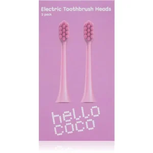 Végkiárusítás hello cocoElectric Toothbrush Heads Pink csere fejek a fogkeféhez