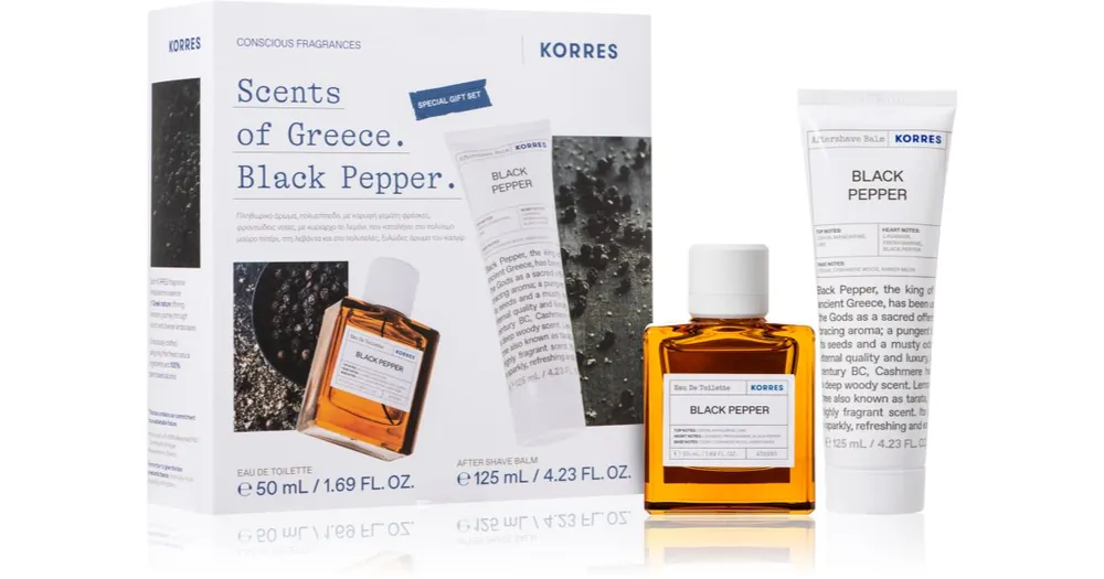 Árcsökkenés KorresBlack Pepper ajándékszett uraknak