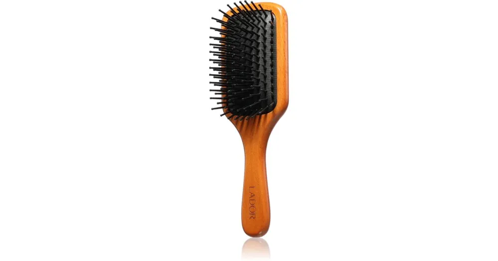 La‘dorMiddle Wooden Paddle Brush fa hajkefe Biztonságos fizetés
