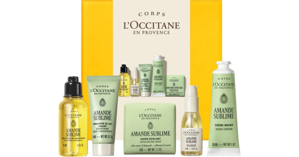Exkluzív ajánlat L’OccitaneAmande Sublime Soft Skin Routine ajándékszett