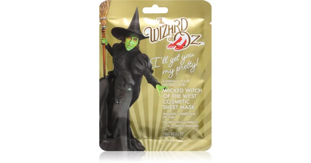 Mad BeautyWizard of Oz Wicked Witch arcmaszk nyugtató hatással Szezonális akció