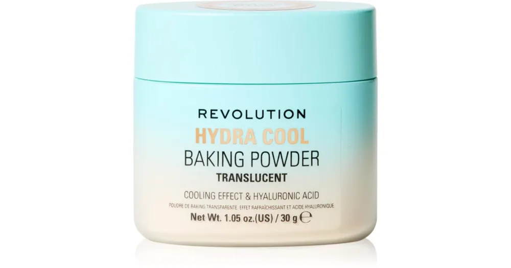 Bestseller RevolutionHydra Cool Loose Baking Powder bőrvilágosító púder hűsítő hatással