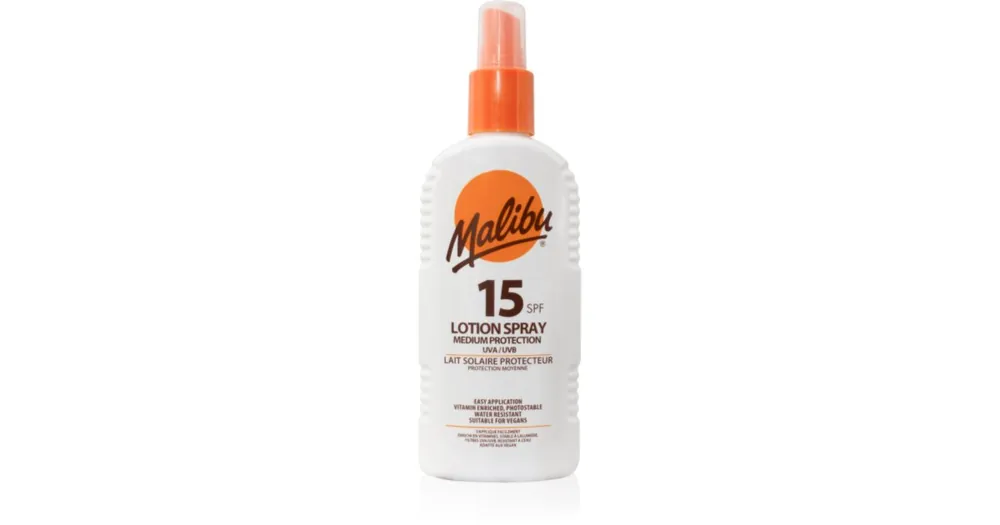 Árcsökkenés MalibuLotion Spray Medium Protection védő spray SPF 15