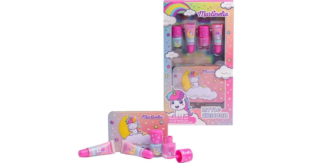 MartineliaLittle Unicorn Makeup Tin Set ajándékszett gyermekeknek Különleges ajánlat
