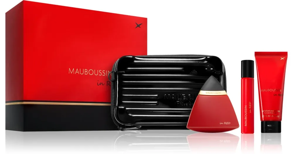 Biztonságos fizetés MauboussinIn Red ajándékszett hölgyeknek