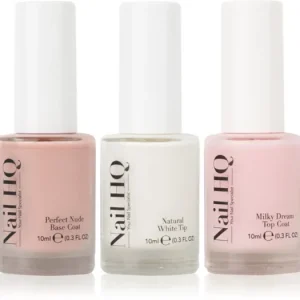 Nail HQFrench Manicure Trio Set lakk francia manikűrhöz Prémium