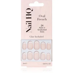 Nail HQOval French műköröm Expressz kézbesítés