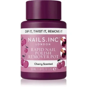 Nails Inc.Rapid Nail Polish Remover Pot Cherry Scented körömlakklemosó Végkiárusítás
