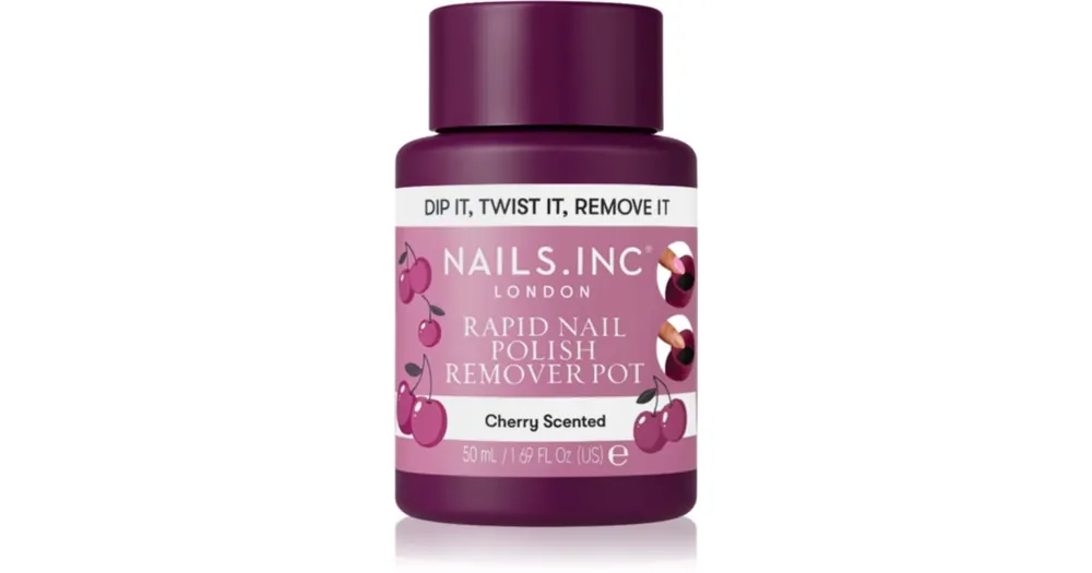 Nails Inc.Rapid Nail Polish Remover Pot Cherry Scented körömlakklemosó Végkiárusítás