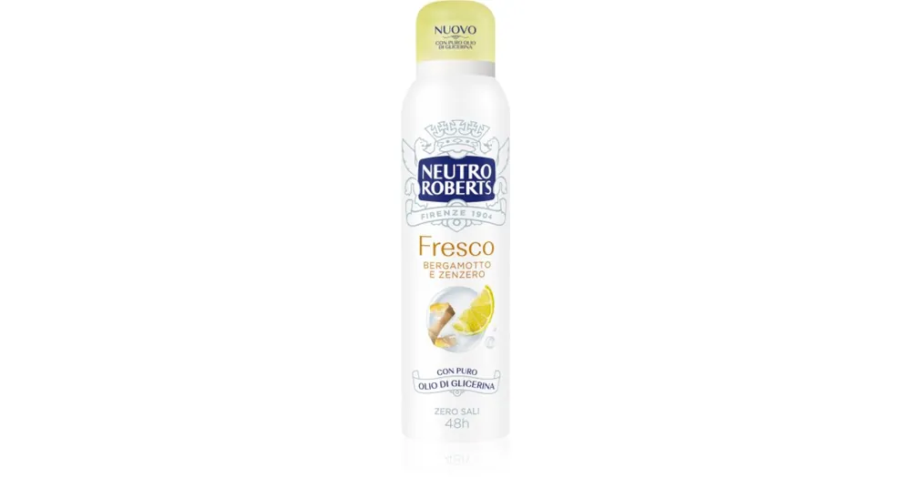 Alacsony ár Neutro RobertsBergamotto e Zenzero spray dezodor 48 órás hatás