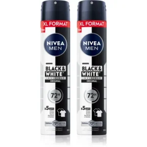 Végkiárusítás NIVEAMEN Black & White Invisible Original izzadásgátló spray takarékos kiszerelés