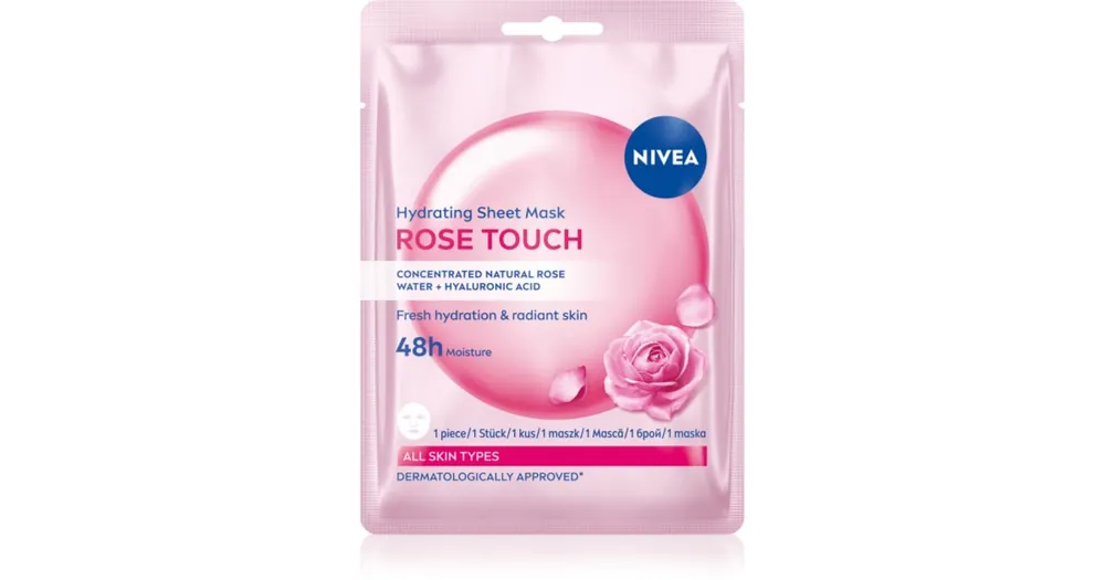 NIVEARose Touch hidratáló gézmaszk Végkiárusítás