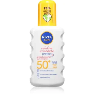 NIVEASUN Sensitive Immediate napvédő spray SPF 50+ Azonnal elérhető