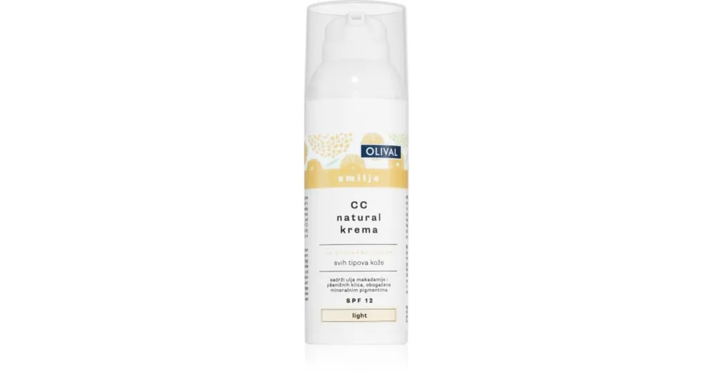 Prémium OlivalImmortelle Natural hidratáló CC krém SPF 12