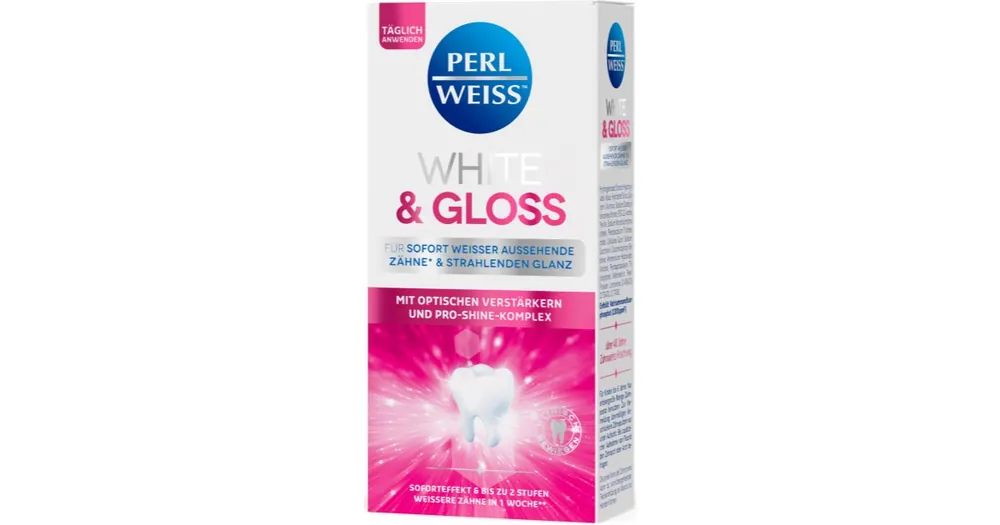 Bestseller Perl WeissWhite & Gloss fehérítő fogkrém