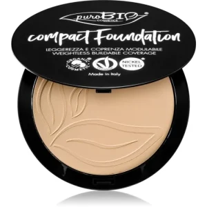 puroBIO CosmeticsCompact Foundation kompakt púderes alapozó SPF 10 Exkluzív ajánlat