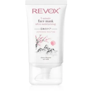 Kedvezményes ár Revox B77Japanese Routine 3 Minute Face Mask Ultra Moisturizing intenzív hidratáló maszk az arcra