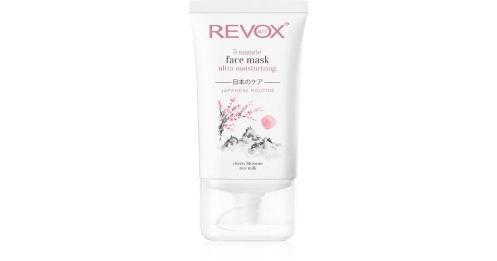 Kedvezményes ár Revox B77Japanese Routine 3 Minute Face Mask Ultra Moisturizing intenzív hidratáló maszk az arcra