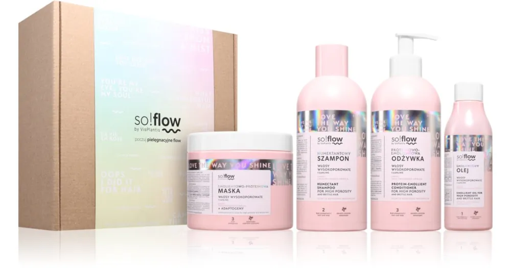 so!flowHigh Porosity Hair Set ajándékszett a töredezett, károsult hajra Legjobb ár