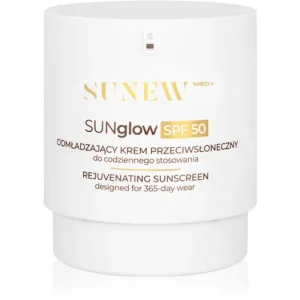 SUNEWMED+SUNglow Anti-Aging Face Sunscreen SPF 50 napozó krém fiatalító hatással Vásárlói kedvenc