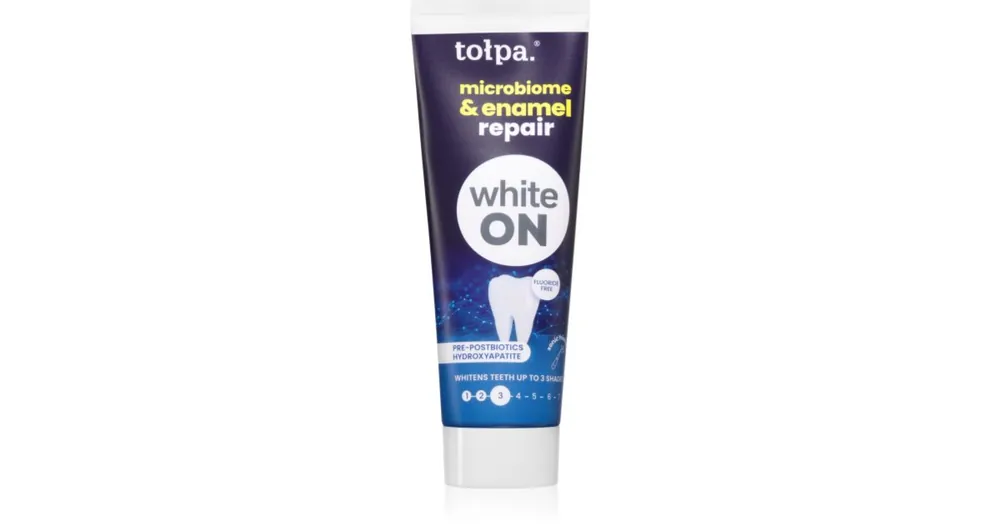 TołpaOn White Microbiome & Enamel Repair fehérítő fogkrém Kiárusítás