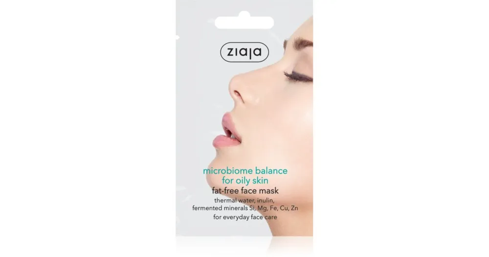 ZiajaMicrobiome Balance arcmaszk a faggyútermelés szabályozására Gyors kiszállítás