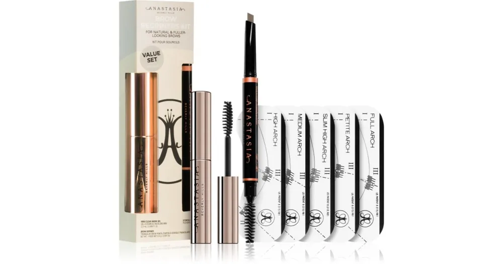 Anastasia Beverly HillsBrow Beginners Kit szett a szemöldökre árnyalat Taupe Korlátozott ajánlat