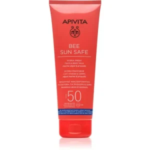 Szezonális akció ApivitaBee Sun Safe Hydra Fresh Milk SPF50 naptej arca és testre SPF 50