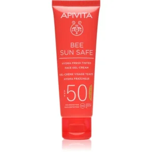 Különleges ajánlat ApivitaBee Sun Safe Hydra Face Tinted Gel-Cream SPF50 tonizáló géles kérm SPF 50