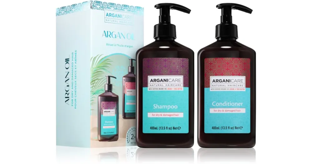 Legnépszerűbb ArganicareArgan Oil Set ajándékszett száraz és sérült hajra