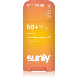 Szuper akció AttitudeSunly Tropical Coco ásványi védőkrém arcra és testre stift