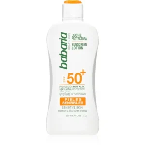 BabariaSun Sensitive napvédő tej érzékeny bőrre SPF 50+ Népszerű