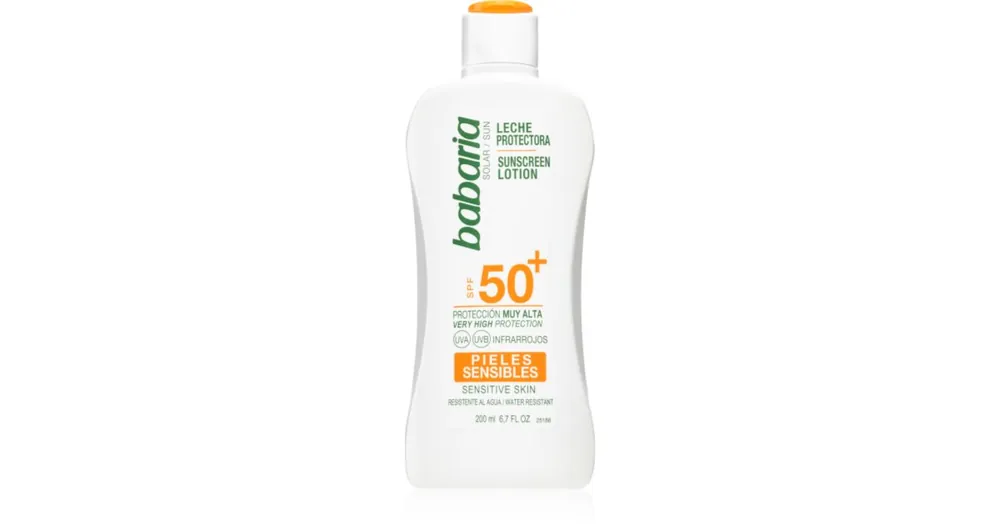 BabariaSun Sensitive napvédő tej érzékeny bőrre SPF 50+ Népszerű