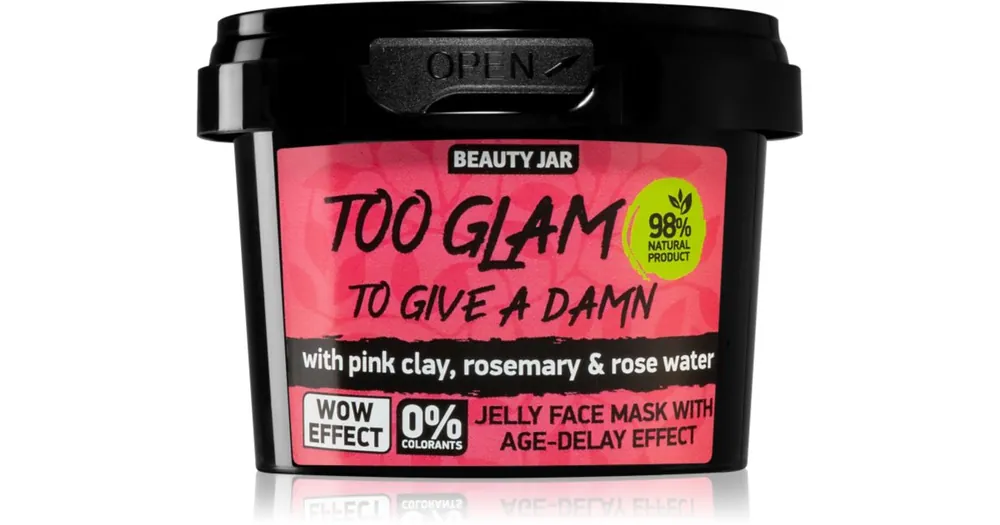 Beauty JarToo Glam To Give A Damn zselés arcmaszk a bőröregedés első jeleinek eltüntetésére Ne maradj le