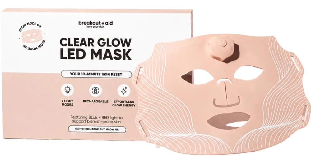 Korlátozott ajánlat breakout + aidClear Glow Led Mask LED-es arcmaszk
