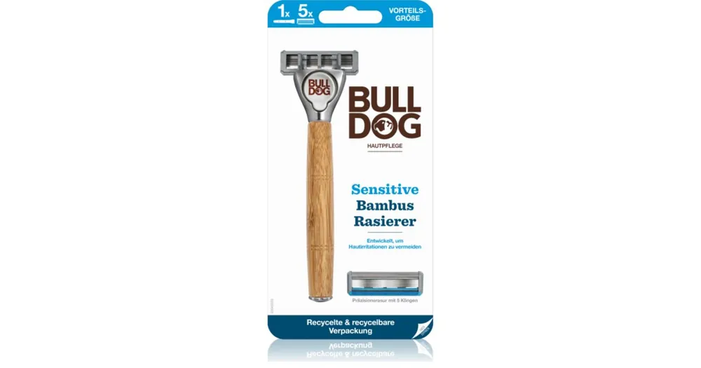 BulldogSensitive Bamboo borotva + tartalék fejek Ne maradj le