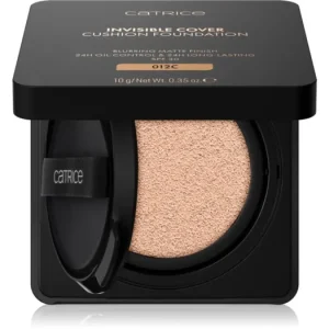 Utolsó esély CatriceInvisible Cover Cushion Foundation mattító make-up szivaccsal SPF 30