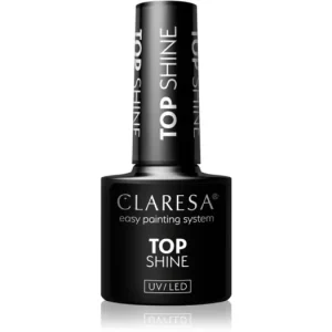 Népszerű ClaresaUV/LED Top Shine zselés fedő körömlakk fényes