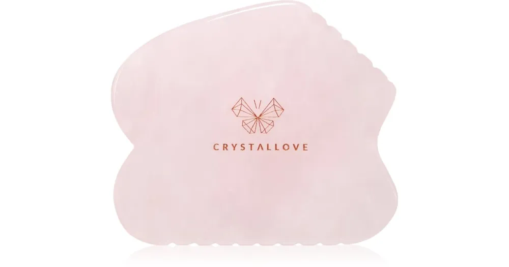 Újdonság CrystalloveRose Quartz Contour Gua Sha masszázs szegédeszköz az arcra