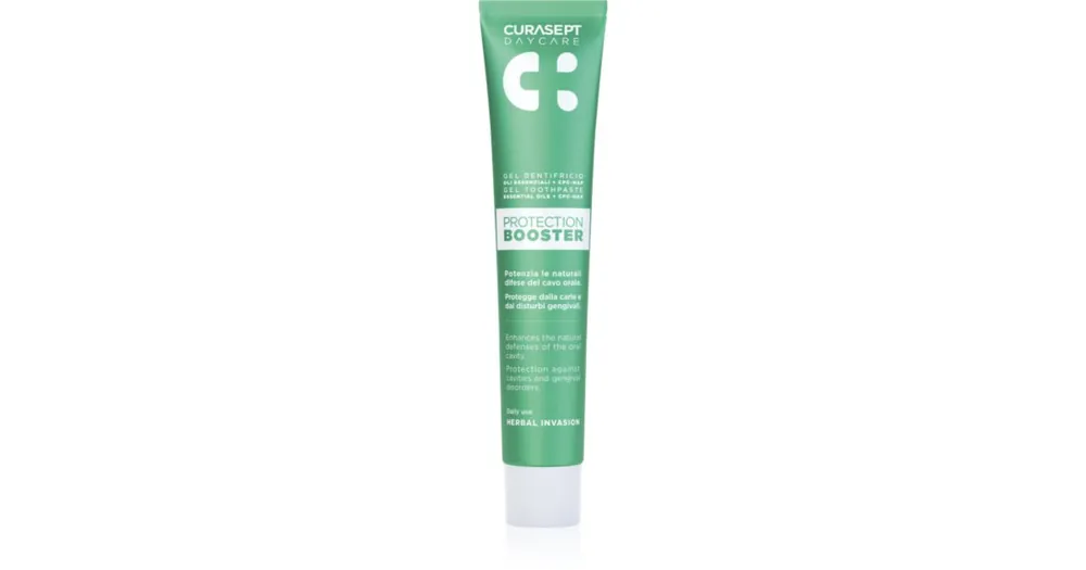 Újdonság CuraseptDaycare Protection Booster Herbal géles fogkrém