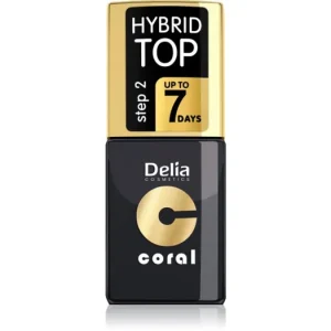 Delia CosmeticsCoral Nail Enamel Hybrid Gel zselés fedő körömlakk Olcsó