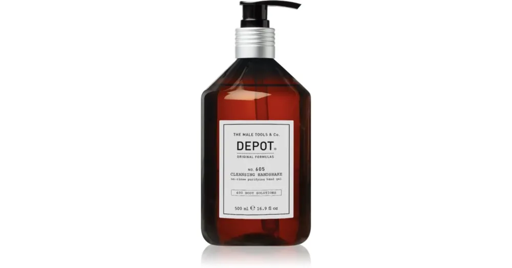 DEPOT600 BODY SOLUTIONS NO. 605 CLEANSING HAND SHAKE tisztító gél kézre Kedvezmény