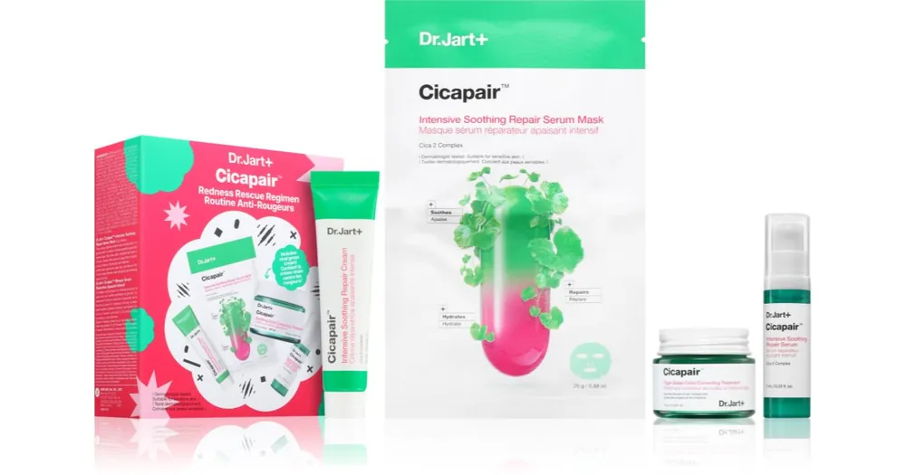 Dr. Jart+Cicapair™ Redness Rescue Regimen takarékos kiszerelés az érzékeny arcbőrre Végkiárusítás