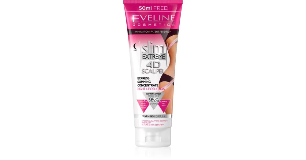Eveline CosmeticsSlim Extreme 4D Scalpel szuperkoncentrált éjszakai szérum melegítő hatással Kihagyhatatlan ajánlat